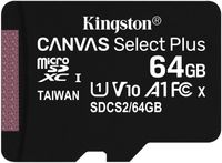 Kingston Canvas Select Plus microSD Karte 64GB mit NOOBS - 64 GB - microSDXC UHS-I