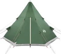 vidaXL Tipi-Campingzelt 4 Personen Grün Wasserdicht