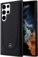 Mercedes MEHCS23LARMBK twarde silikonowe etui Samsung Galaxy S23 ULTRA 5G czarne skórzane miejskie