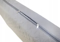 Prošívaný potah na matraci 160x200 cm Vysoce kvalitní světle šedý pro rozměry potahu matrace