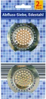 Abflusssiebe Edelstahl 2er Pack