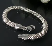 Damen Oriental Bettel Armband Kette Silber mit Charms Anhänger Blumen Ø 14mm 