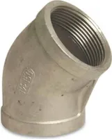 Gewindefitting Edelstahl Winkel 45° 1/2" IG