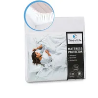 Matratzenschoner 120x200 mit Seitenwänden, 100% wasserdicht, atmungsaktive Matratzenauflage 120 x 200 cm
