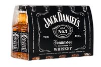 Jack Daniel's Old No. 7 Tennessee Whiskey | 40 % vol | 10 x 0,05 l