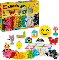 LEGO Classic Kreative Spaßbox, bunte Bausteine für fantasievolle Rollenspiele, Bauset für Anfänger, Spielzeug für Mädchen und Jungen ab 5 Jahren, Modelle zum Umbauen 11042