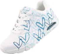 Skechers 155507 Uno Spread The Love - Damen Sneaker - WBL-Weiß, Größe:40 EU