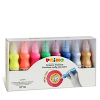 PRIMO sada temperové barvy 3D FLUO + METAL 8 x 50 ml