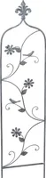 Rankgitter Lilie Rankhilfe Metall anthrazit H112cm Spalier Pflanzgitter Garten
