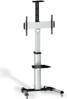 Aisens - pro Bodenstativ mit Rad, dvd-Ablage und Kamerahalterung für Monitor/Fernseher 50kg d