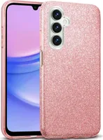 Handy Case für Samsung Galaxy A25 5G Hülle Glitzer Cover TPU Schutzhülle, Rosegold