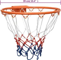 vidaXL Basketballring Orange 39 cm Stahl