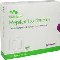 Mepilex Border Flex Schaumverb.haft.10x10 cm 10 St