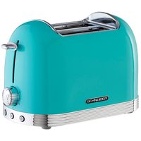 SCHNEIDER Retro Toaster Brotröster 2 Schlitztoaster Auftaufunktion SL T2.2 850 W, Farbe:Mint