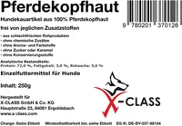 Pferdekopfhaut, getrocknet, Naturkauartikel für Hunde 1kg