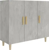 vidaXL Kredens betonowy szary 90x34x80 cm materiał drewnopochodny