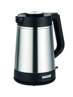 Unold 18715 BlitzUnold 18715 Wasserkocher - Edelstahl Kettle, Schwarz, 1,5 L, 1850 W, Blitzkocher, 360° drehbar