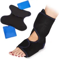 relaxdays Sprunggelenkbandage 10027264_0 schwarz, 1 St.