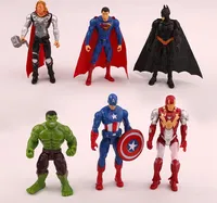 6 Marvel Avengers Unendlicher Krieg Iron Man Superheld Amerikanischer Kapitän Thor Action Figur Puppen Kindergeschenk