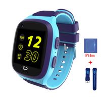 TPFNet Kinder Smartwatch mit Silikon Armband - Smartwatch für Kinder mit SOS und GPS Funktion - Modell SW10 - Blau