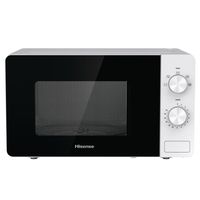 Hisense Mikrowelle H20MOWP1 Weiß 20 Liter 700 Watt Glasdrehteller Auftaufunktion