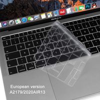 Ultra Dünn Tastaturschutz Kompatibel für 2020 Macbook Air 13 Zoll A2179 mit Retina Display und Touch ID,  EU-Layout