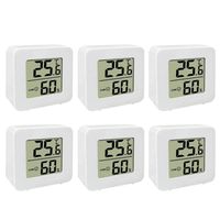 6Stück Mini LCD Digital Thermometer Hygrometer Inner Raumthermometer Elektronisches Temperatur