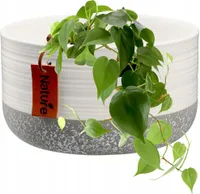 KADAX "Pokka" kvetináč, keramický kvetináč, keramický kvetináč, 17 cm, biely