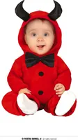 Diabolský kostým pre deti Halloween červeno-čierny