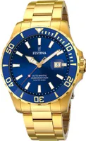 Festina F20533/1 Uhr Herrenuhr Edelstahl Datum gold