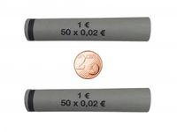 Münzhülsen  1 Cent bis 2 Euro  119 Stück gemischt 