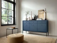 Sideboard mit 3 Türen & 3 Schubladen - Blau - BOGDAN