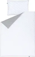 Pepi Detská posteľná bielizeň - 120x90 s obliečkou na vankúš 60×40 - 100% bavlna Antialergická - Detská posteľná bielizeň do postieľky - Grey Galaxy