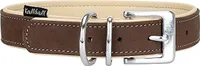 Knuffelwuff Halsband Nubukleder Orlando Braun/Beige 36-45cm