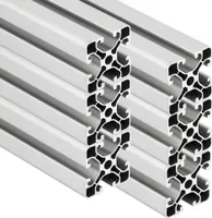 SCHMIDT systemprofile 6 Stab je 2000mm Aluminium Profil 40x40mm Nut 8 Strebenprofil eloxiert 4040 Aluprofil Konstruktionsprofil 2m - Gesamt 12m
