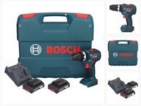 Bosch GSB 18V-55 Professional Akku Schlagbohrschrauber 18 V 55 Nm Brushless + 2x Akku 2,0 Ah + Ladegerät + Koffer