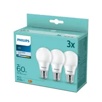 Žárovka Philips LED A60 E27 806 lm 4000 K 3 kusy