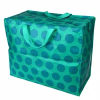 Rex London XXL Aufbewahrungstasche Spotlight Blue on Turquoise Riesentasche mit Reißverschluss