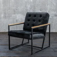 KAWOLA Sessel ARLY Polstersessel Bezug Velvet schwarz