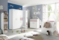 Babyzimmerset Sienna 7tlg weiß matt flieder EAN 4260498522750