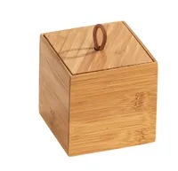 WENKO Bambus Box Terra S mit Deckel Aufbewahrungs Organizer Bad Gäste WC Küchen
