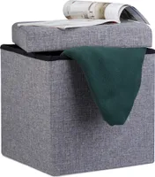 relaxdays Hocker mit Stauraum 10019047_709 grau
