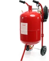 XPOtool Mobiles Sandstrahlgerät 38 L, Druckluft Sandstrahler mit Zubehör, zum Rost Entfernen und Farbe Entfernen, Sandstrahlanlage Strahlgerät