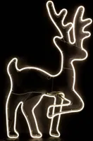 Weihnachts Silhouette Rentier mit 480 LED in wamr weiß beleuchtet - für den Außenbereich geeignet