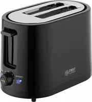 TZS First Austria Toaster, schwarz, 7 Stufen, Warmhalte- und Auftaufunktion, inkl. Krümelschale