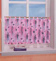 Kinderzimmer Scheibengardine Panneaux Herz Girl Motiv 50 x 150 cm