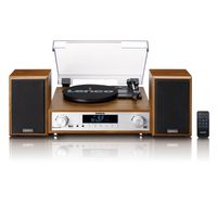 Lenco Hi-Fi Anlage MC-160WD holzfarben, TT, DAB, FM Radio, BT