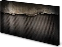 Magnettafel Pinnwand Bild Metall Lochblech alt gekantet : 60 x 120 cm