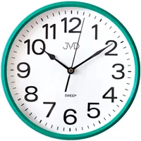 JVD HP683.4 Wanduhr Quarz analog türkis leise ohne Ticken rund