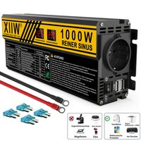 LCD Spannungswandler 1000W/2000W DC12V - AC230V Reiner Sinus Wechselrichter 2USB
